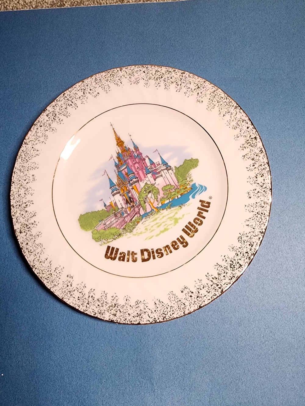 Disney Pink Castle Decorative Plate